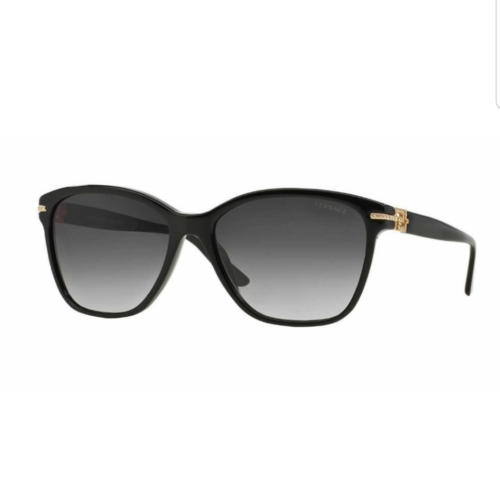 Versace black sunglasses with case